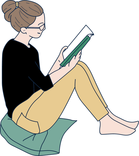girl read book
